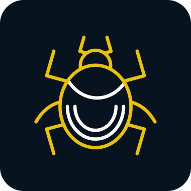 Böcek simgesinin vektör illüstrasyonu