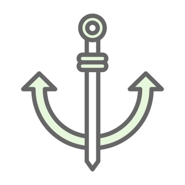 çapa işareti simgesi, vektör çizim            