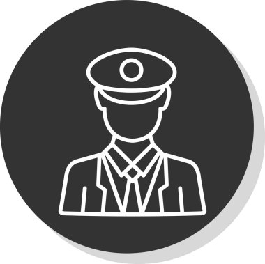 polis rozeti vektör simgesi