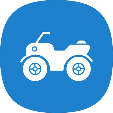ATV araba simgesi vektör illüstrasyonu 