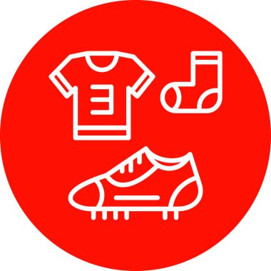 futbol futbol ikonu, vektör illüstrasyonu