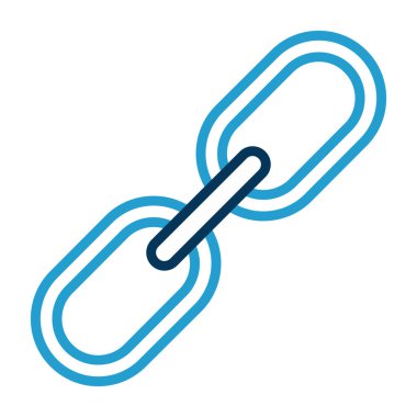 Zincir simgesi, vektör illüstrasyonu