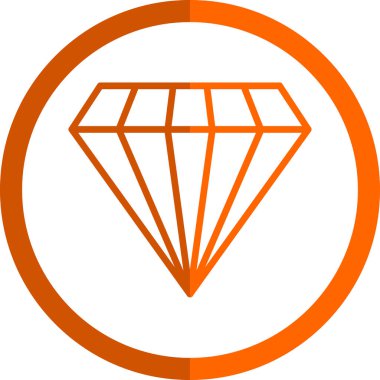 Gemstone web simgesi basit illüstrasyon