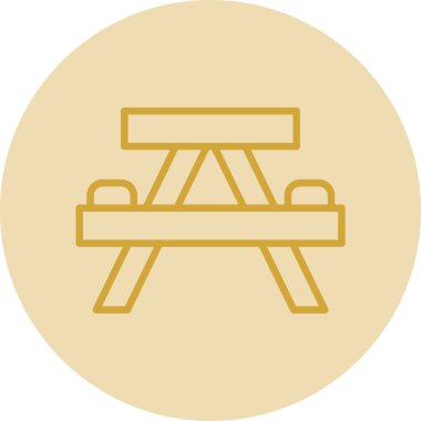 Sandalye. Web simgesi vektör illüstrasyonu