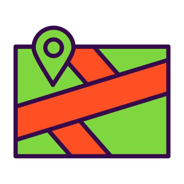 konum pin konum simgesi, vektör arkaplan 