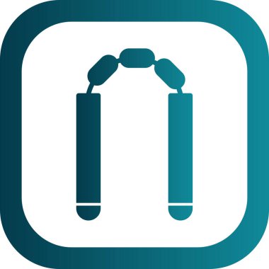 Modern b 'nin vektör illüstrasyonu halat simgesinden yoksun