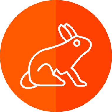 Paskalya yumurtası ikonu vektör çizimi