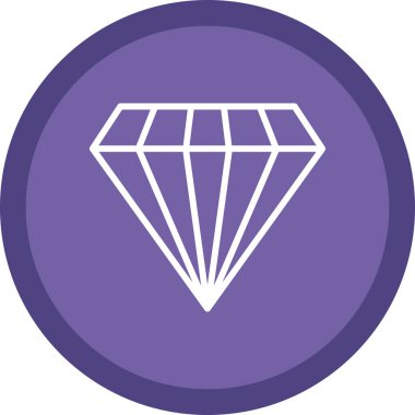 Gemstone web simgesi basit illüstrasyon