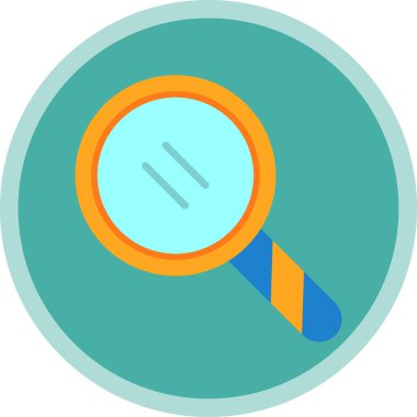 Grafik düz arama simgesi illüstrasyonu