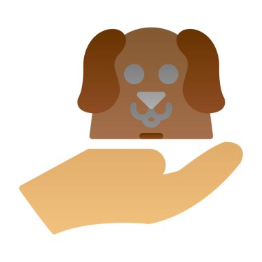 hayvan bakım vektör simgesi