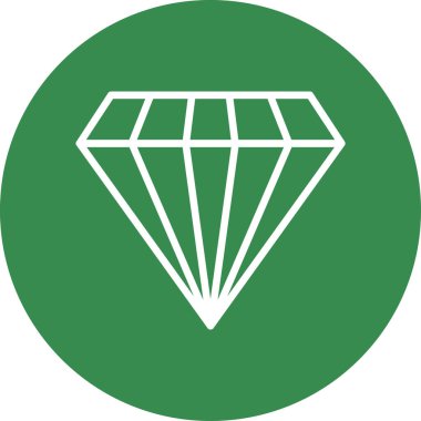 Gemstone web simgesi basit illüstrasyon