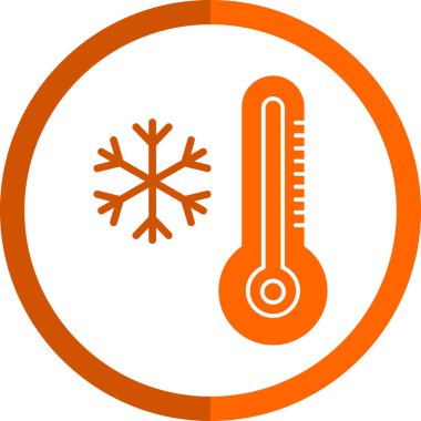 termometre simgesi vektör illüstrasyonu