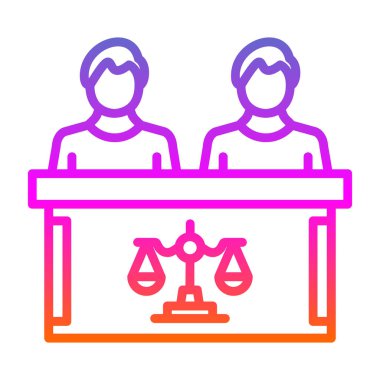 Elinde adalet bayrağı olan bir kadının vektör çizimi