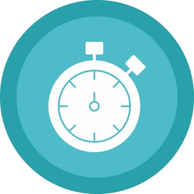 Doldurulmuş kronometre simgesi - taslak biçimi