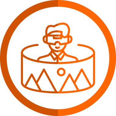 Şapkalı bir adamın vektör çizimi