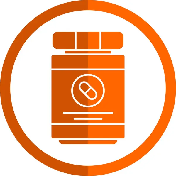 Εικονογράφηση Φορέα Μπουκάλι Αντιβιοτικό Φάρμακο Εικονογράφηση Αρχείου