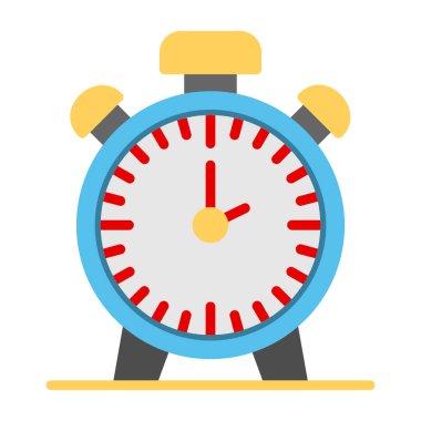 vektör alarm saati düz resimleme