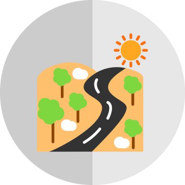 forest icon, vector illustration simple design