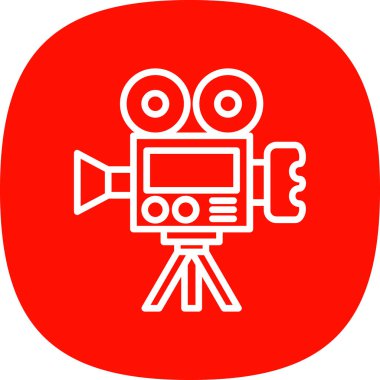 Web için sinema ikonu vektör simgesi