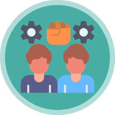 insanlar düz vektör simgesi