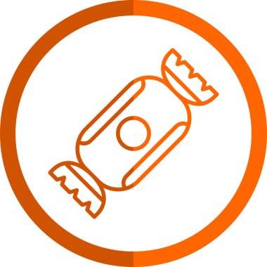 Şeker simgesinin vektör illüstrasyonu 