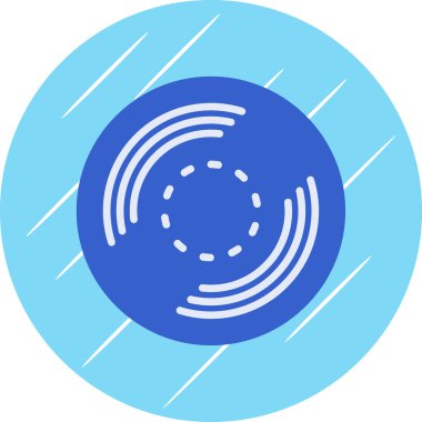 Çemberin tek bir izole edilmiş simgesinin vektör çizimi