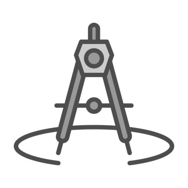 Pusula. Web simgesi basit illüstrasyon 