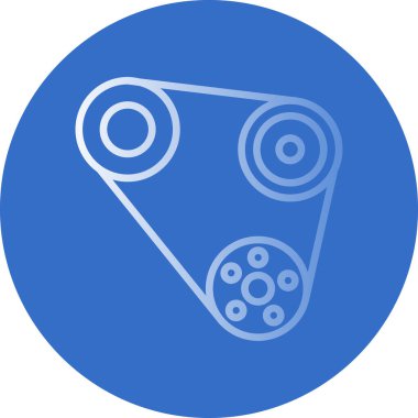 Benzersiz pizza simgesi vektör illüstrasyonu