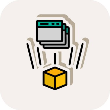 seo modern simgesinin vektör illüstrasyonu