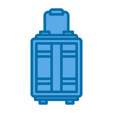 Bagaj web simgesi, vektör çizim 