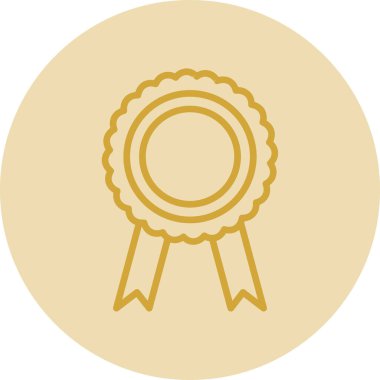 Madalya. Web simgesi basit illüstrasyon