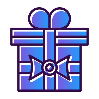 hediye kutusu vektör simgesi 