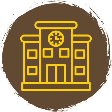 Bir ev simgesinin vektör illüstrasyonu