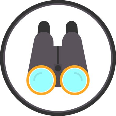 Grafiksel Dürbün simgesi vektör çizimi basit tasarım