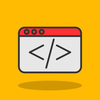 vector illustration of Coding icon 