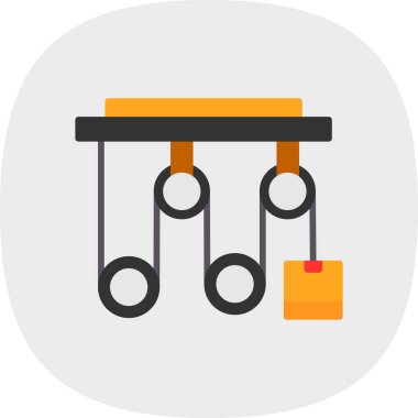 Tek bir vinç simgesinin vektör illüstrasyonu