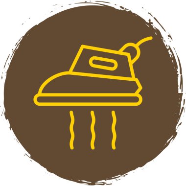 Sıcak ütü simgesi vektör illüstrasyon tasarımı arka planı 