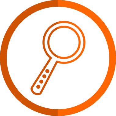 Grafik düz arama simgesi illüstrasyonu