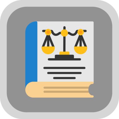 Hukuk hukuku simgesi, vektör, illüstrasyon tasarımı