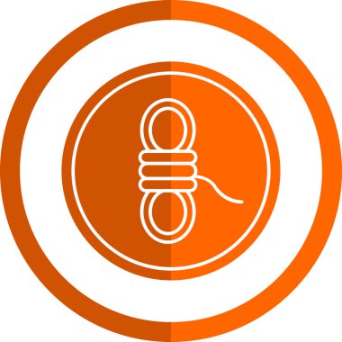 İp düz simgesinin vektör illüstrasyonu