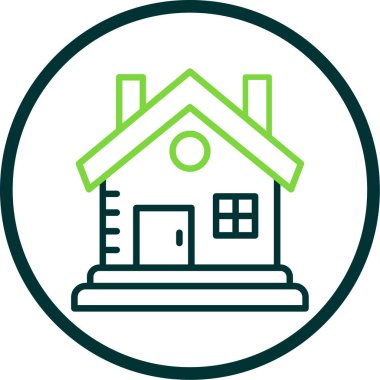 Kabin vektör simgesi modern basit illüstrasyon 