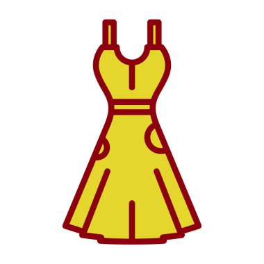 elbise simgesi, vektör illüstrasyonu basit tasarım