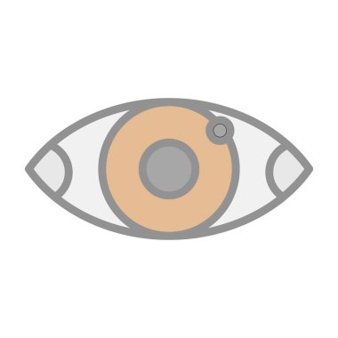 Göz düzlüğü simgesi, vektör çizimi