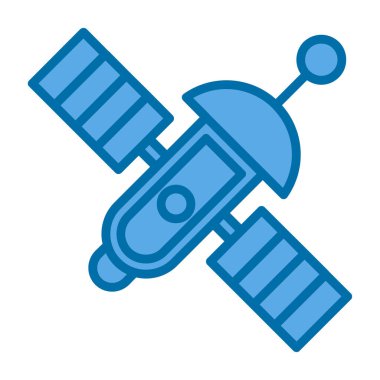 uydu simgesi, vektör illüstrasyonu basit tasarım