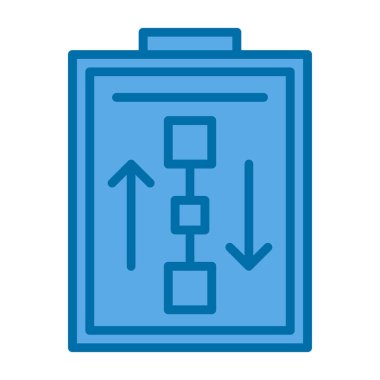 Çalışma Akımı web simgesi basit illüstrasyon 