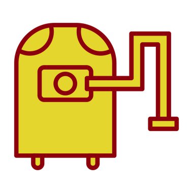 Çizgi film simgesinin vektör illüstrasyonu