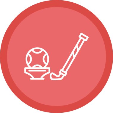 Bir top simgesinin vektör illüstrasyonu