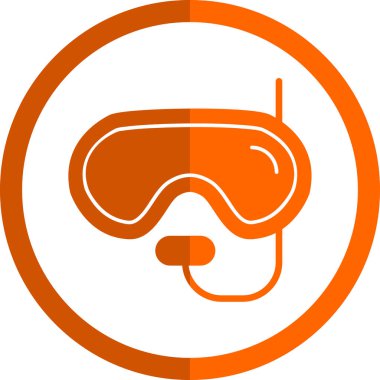 Dalış Miğferi simgesi, vektör illüstrasyonu