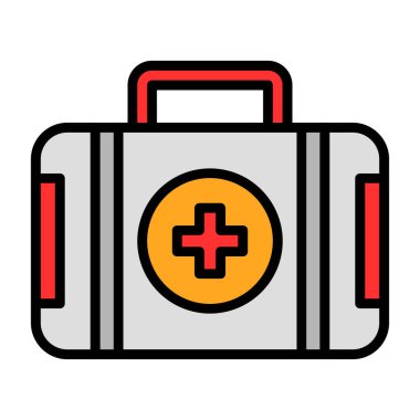 ilk yardım kiti vektör simgesi 