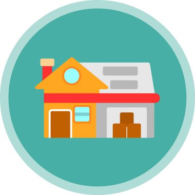 Ev simgesi, vektör illüstrasyonu basit tasarım